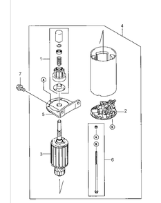 Fh541v-As25 Starter Diagram and Parts List for HFF1748 55AG5D4V750-WAM Cub Cadet Lawn Mower